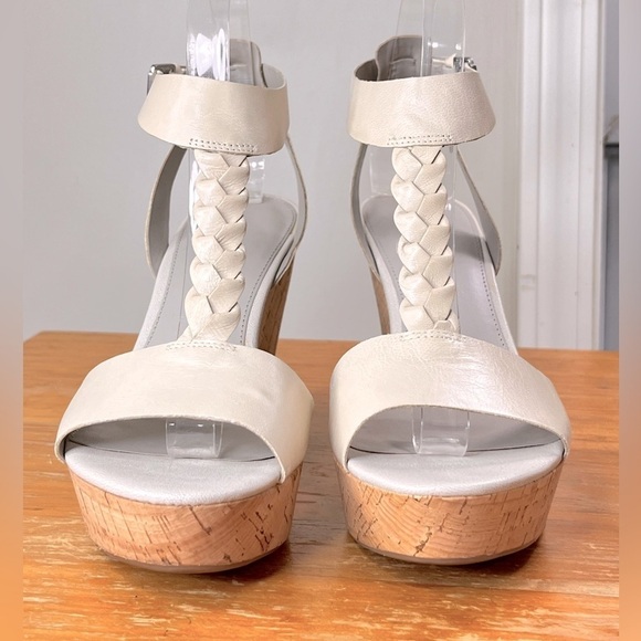 Franco Sarto Serenity Leather Wedge Sandals - Picture 6 of 14